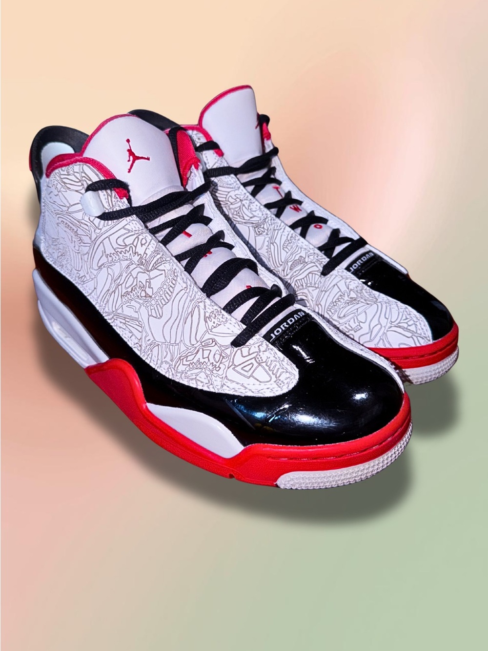 Jordan Dub Zero GS White Varsity Red Black 6.5Y DV1360-160